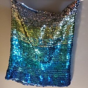 Free People Intamately sequin bandeau/tube top